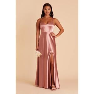 NWT birdy‎ grey jay shiny satin dress desert rose size S